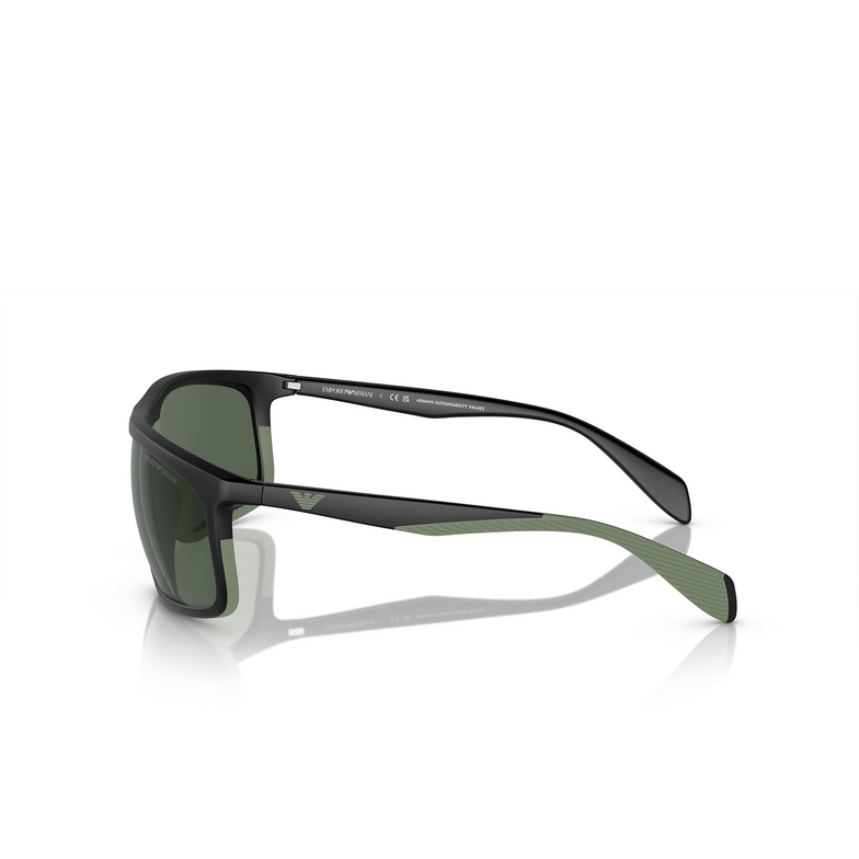 Occhiali da sole Emporio Armani EA4212U 500171 matte black / rubber green - 3/3