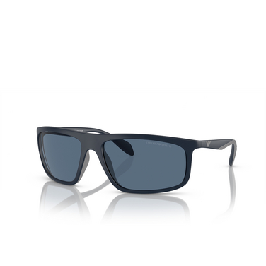 Gafas de sol Emporio Armani EA4212U 508880 matte blue / rubber grey - Vista tres cuartos