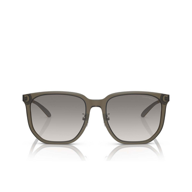 Lunettes de soleil Emporio Armani EA4215D 50296I shiny transparent grey - Vue de face