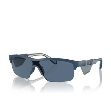 Emporio Armani EA4218 Sunglasses 576380 matte blue - three-quarters view