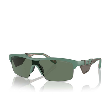 Emporio Armani EA4218 Sunglasses 610276 matte alpine green - three-quarters view