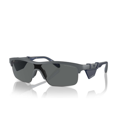 Emporio Armani EA4218 Sunglasses 610387 matte dark grey - three-quarters view