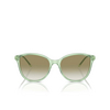 Lunettes de soleil Emporio Armani EA4220 61078E shiny transparent green - Vignette du produit 1/3