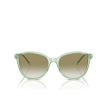 Emporio Armani EA4220 Sunglasses 61078E shiny transparent green - front view