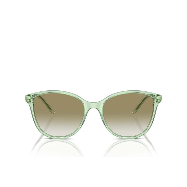 Emporio Armani EA4220 Sunglasses 61078E shiny transparent green - 1/3