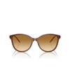 Lunettes de soleil Emporio Armani EA4220 61103B shiny transparent light brown - Vignette du produit 1/3