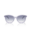 Occhiali da sole Emporio Armani EA4220 611179 shiny transparent lilac - anteprima prodotto 1/3