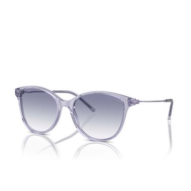 Gafas de sol Emporio Armani EA4220 611179 shiny transparent lilac - Vista tres cuartos