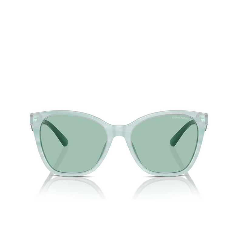 Lunettes de soleil Emporio Armani EA4222U 611271 shiny striped green - 1/3