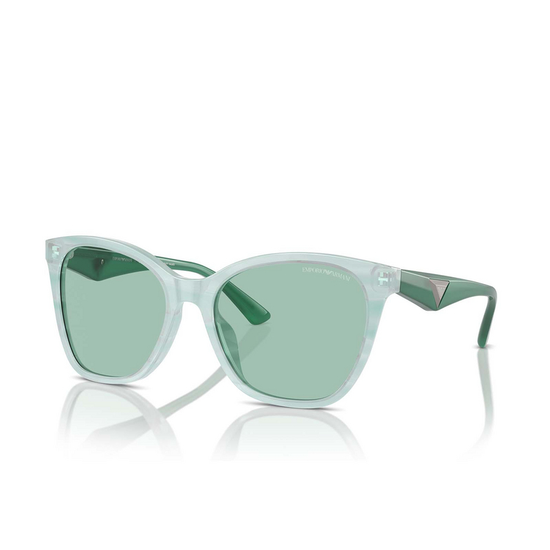 Gafas de sol Emporio Armani EA4222U 611271 shiny striped green - 2/3