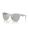 Occhiali da sole Emporio Armani EA4222U 611487 shiny striped grey - anteprima prodotto 2/3