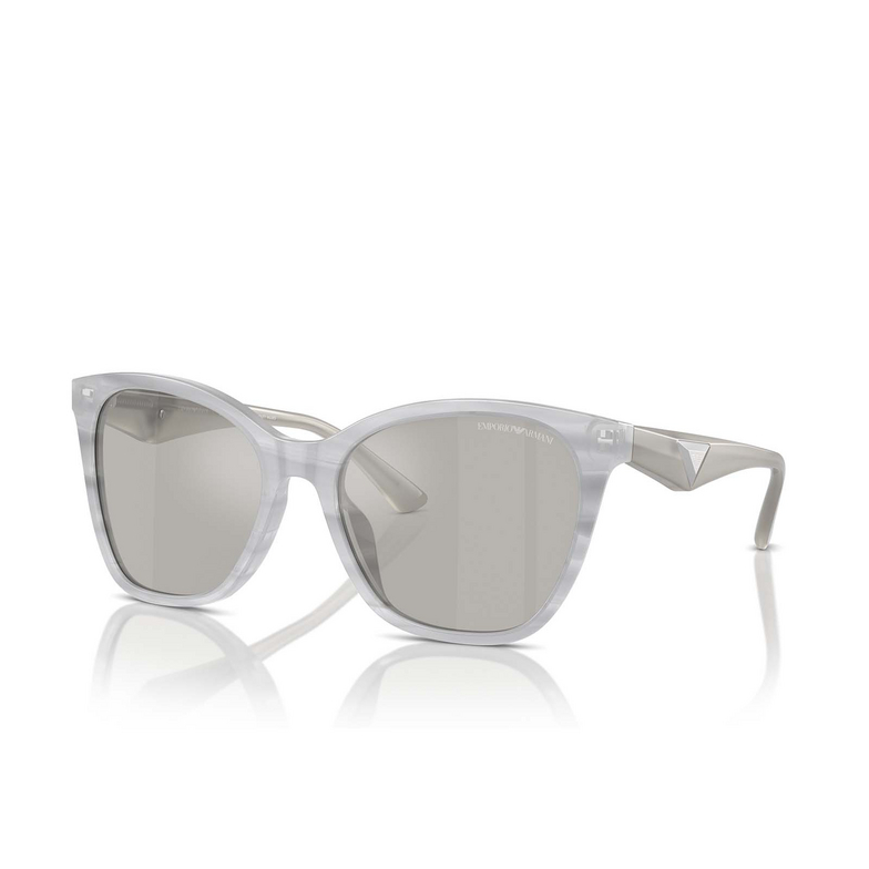 Gafas de sol Emporio Armani EA4222U 611487 shiny striped grey - 2/3