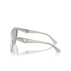 Emporio Armani EA4222U Sunglasses 611487 shiny striped grey - product thumbnail 3/3