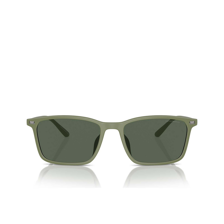 Lunettes de soleil Emporio Armani EA4223U 542471 matte green - 1/3