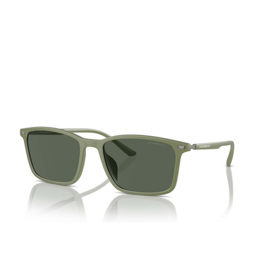 Emporio Armani EA4223U Sunglasses 542471 matte green - three-quarters view
