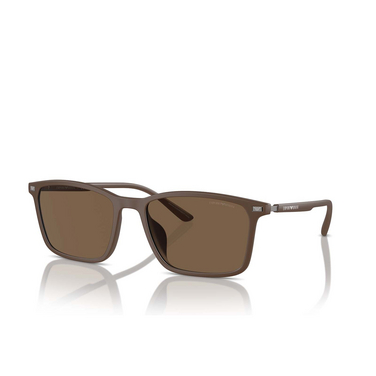 Emporio Armani EA4223U Sunglasses 610573 matte brown - three-quarters view