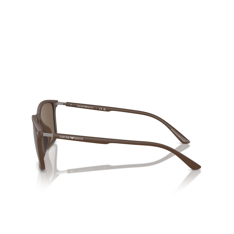 Gafas de sol Emporio Armani EA4223U 610573 matte brown - 3/3