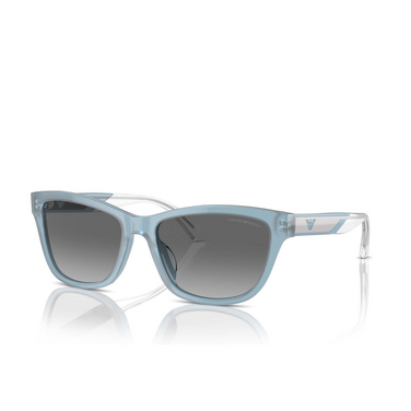 Emporio Armani EA4227U Sunglasses 609611 shiny opaline azure - three-quarters view