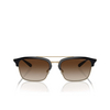 Occhiali da sole Emporio Armani EA4228 300213 shiny black / matte pale gold - anteprima prodotto 1/3