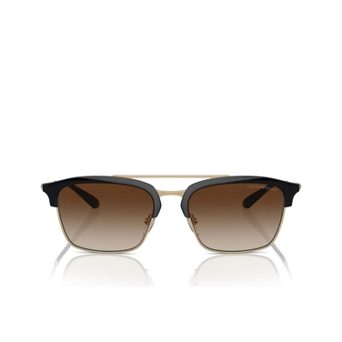 Emporio Armani EA4228 Sunglasses 300213 shiny black / matte pale gold - front view