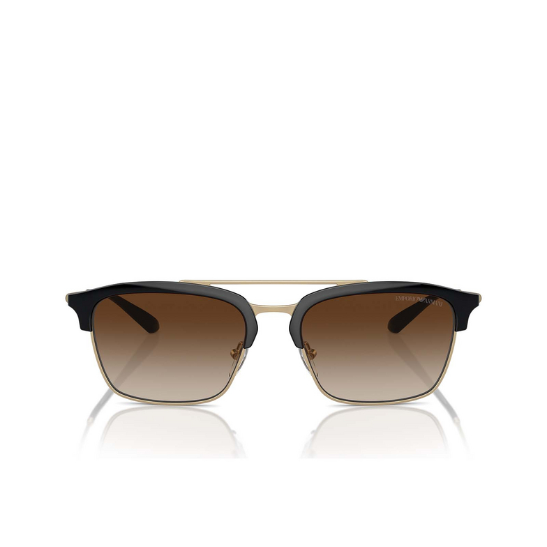 Gafas de sol Emporio Armani EA4228 300213 shiny black / matte pale gold - 1/3