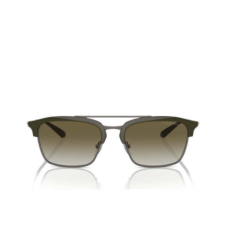 Emporio Armani EA4228 Sonnenbrillen 30038E shiny green / matte gunmetal - 1/3