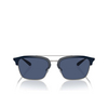 Emporio Armani EA4228 Sunglasses 304580 shiny blue / matte silver - product thumbnail 1/3