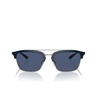Emporio Armani EA4228 Sunglasses 304580 shiny blue / matte silver - front view