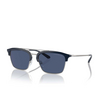 Lunettes de soleil Emporio Armani EA4228 304580 shiny blue / matte silver - Vignette du produit 2/3