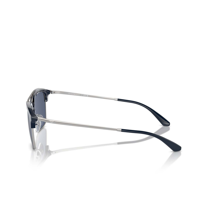 Lunettes de soleil Emporio Armani EA4228 304580 shiny blue / matte silver - 3/3