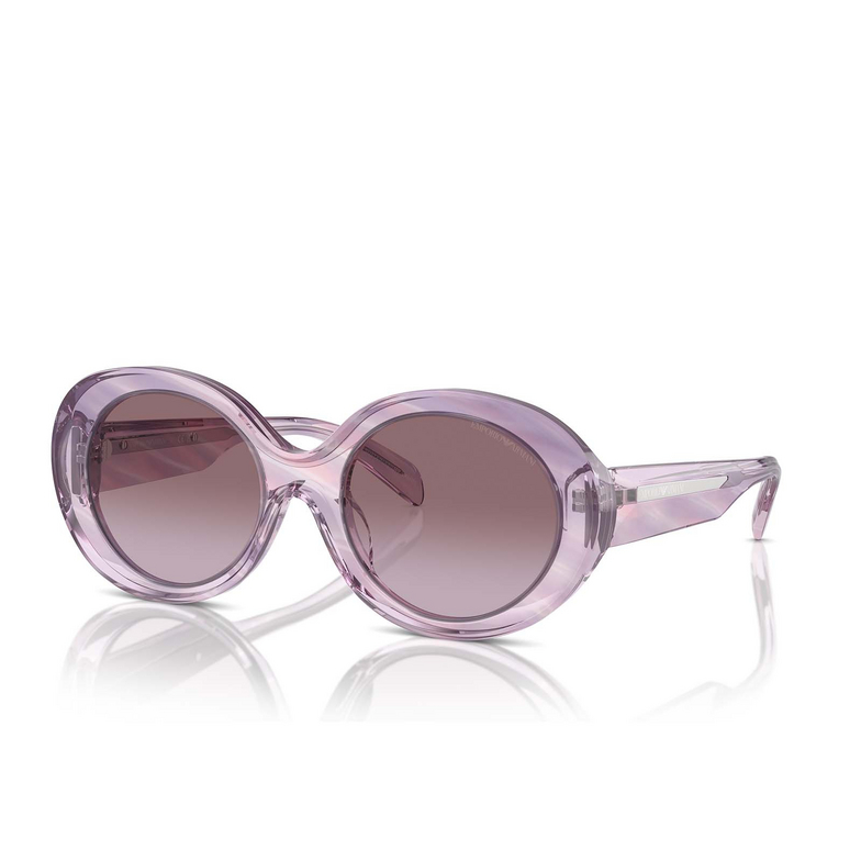 Lunettes de soleil Emporio Armani EA4231U 61558H striped pink - 2/3