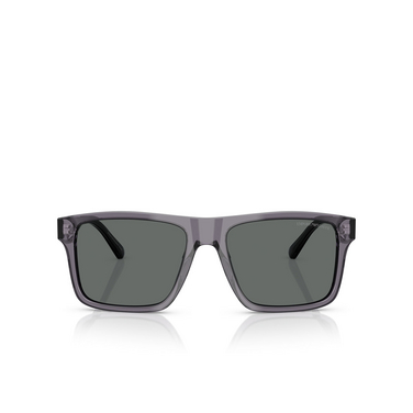 Lunettes de soleil Emporio Armani EA4232 610687 transparent dark grey - Vue de face