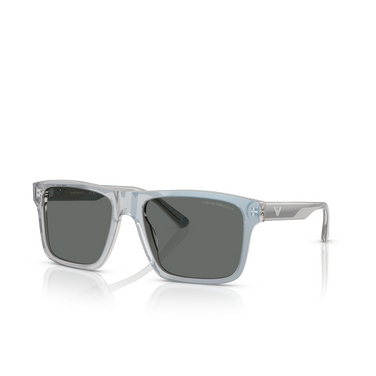 Emporio Armani EA4232 Sunglasses 617787 iridescent grey - three-quarters view