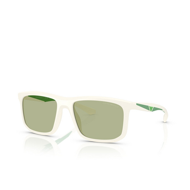 Lunettes de soleil Emporio Armani EA4234U 618782 matte white - Vue trois quarts