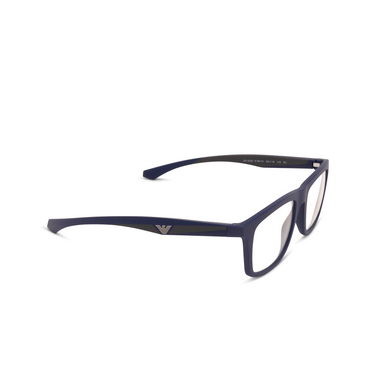 Lunettes de vue Emporio Armani EA4235 61851W matte blue - Vue trois quarts