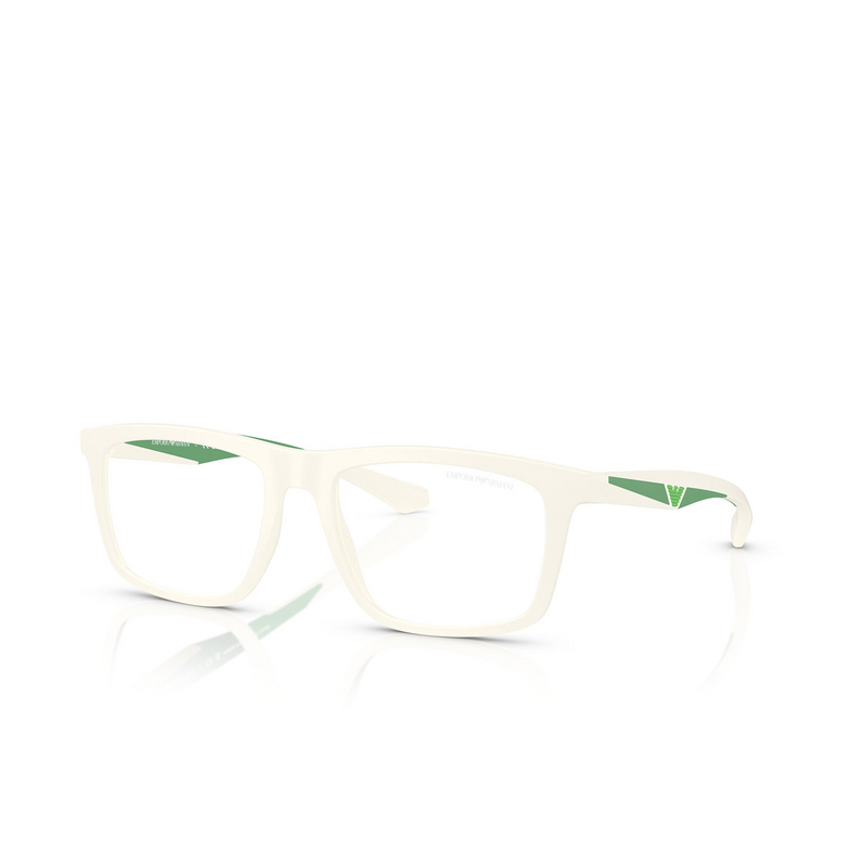 Emporio Armani EA4235 Eyeglasses 61871W matte white - 2/3