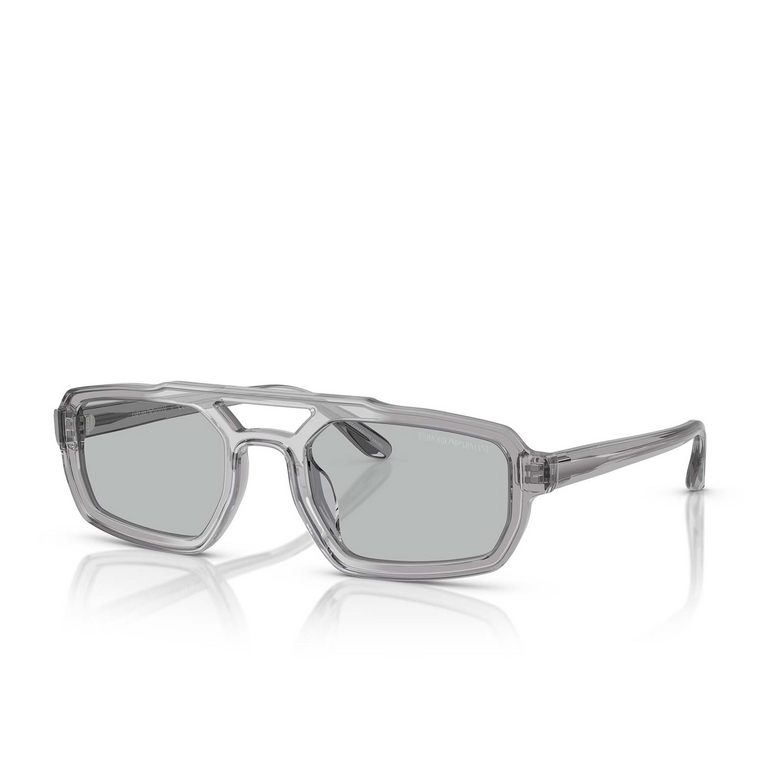 Emporio Armani EA4240U Sunglasses 620287 shiny transparent grey - 2/3