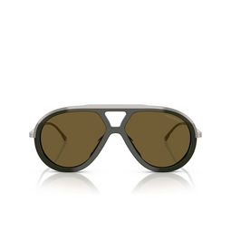 Emporio Armani EA4242U Sunglasses 621473 shiny olive green