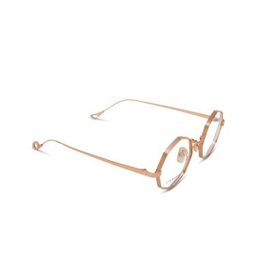 Gafas graduadas Eyepetizer DONALD OPT C-9-OP matt rose gold - Vista tres cuartos