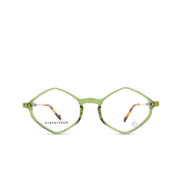 Gafas graduadas Eyepetizer DOUZE C.VD-A transparent green - Vista delantera