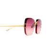 Eyepetizer MONTAIGNE Sonnenbrillen C.4-54 gold - Produkt-Miniaturansicht 3/4