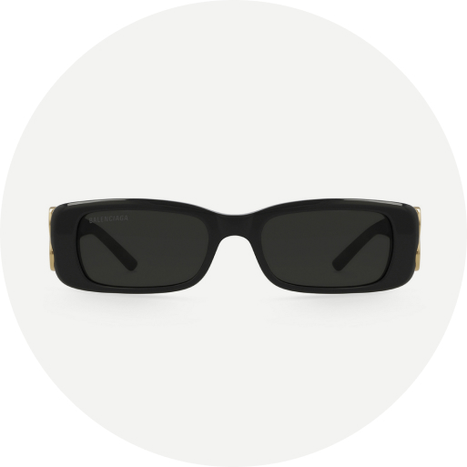 Rectangle sunglasses for diamond-shaped faces