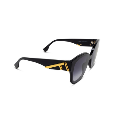 Gafas de sol Fendi FE40098I 01W black - Vista tres cuartos