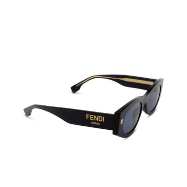 Lunettes de soleil Fendi FE40125I 01V black - Vue trois quarts