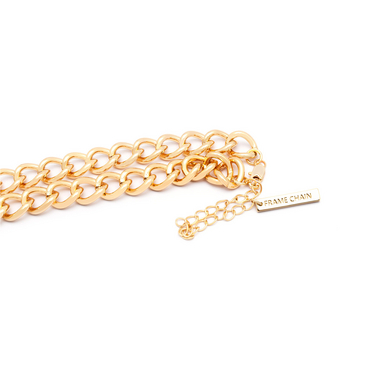 Frame Chain HOOKER DIAMOND YELLOW GOLD - front view