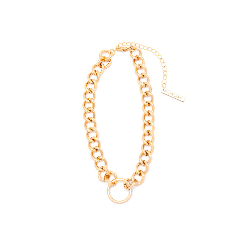 Frame Chain HOOKER DIAMOND YELLOW GOLD - 2/4