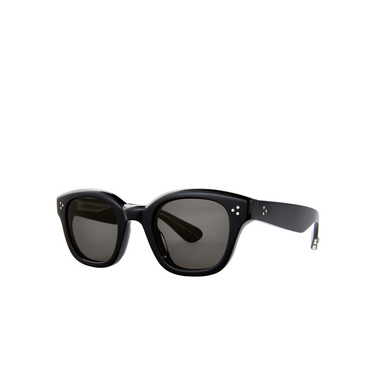 Garrett Leight CYPRUS Sunglasses BK/GRY black/grey - three-quarters view