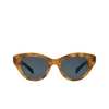 Garrett Leight DOTTIE Sunglasses EMT/SFBS ember tortoise/semi-flat blue smoke - product thumbnail 1/3