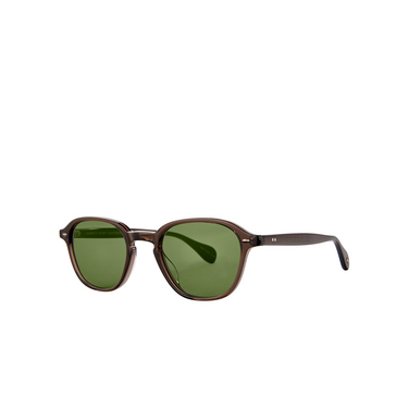 Garrett Leight GILBERT Sunglasses ESP/PGN espresso/pure green - three-quarters view