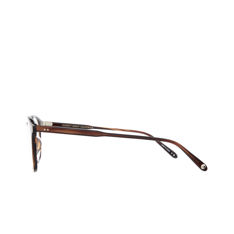 Garrett Leight KINNEY Eyeglasses RWT redwood tortoise - 3/4